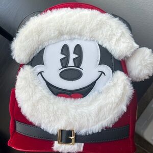 Santa Mickey Loungefly Backpack